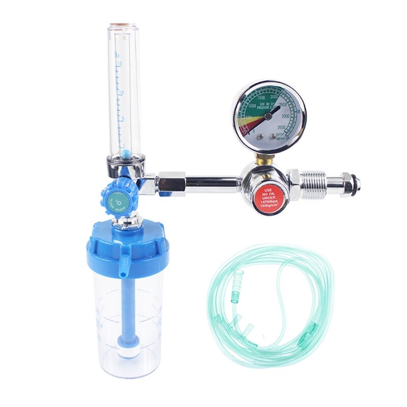 Oxygen Pressure Regulator O2 Pressure Reducer Gauge Meter Flow Gauge Gas Regulator G5/8 and Brand