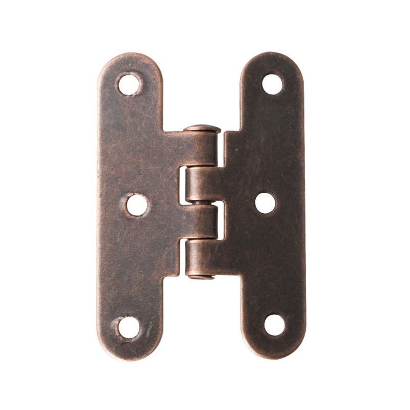 2Pcs/lot 55*35mm Antique Wooden Box Hinge Metal Furnitur H-type 6-hole Hinge Box Cabinet Jewelry Box Invisible Hinge Hardware