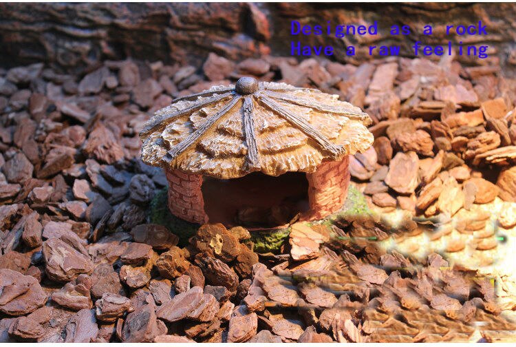 Aquarium Landscaping Reptile Terrarium Scape Imitatie Huisje Milieuvriendelijke Hars Niet Giftig Decoraties