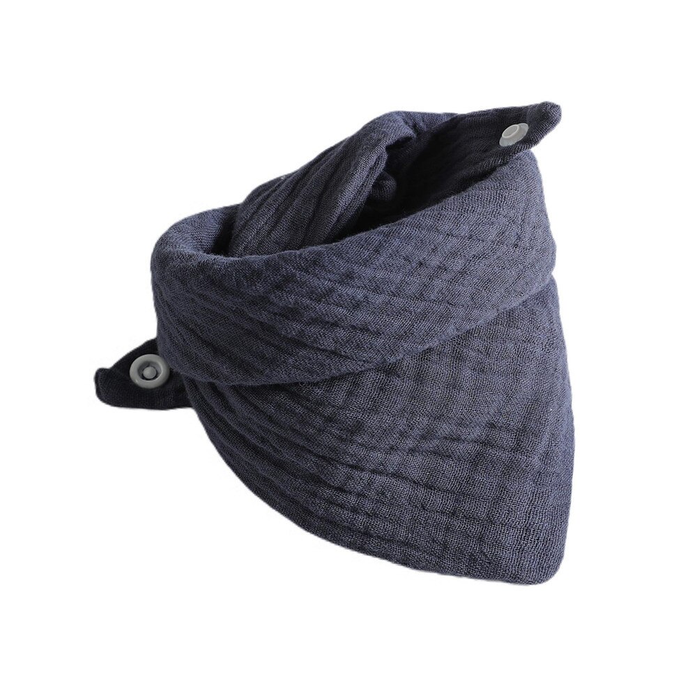 Bavaglino bavaglino tasca garza di cotone asciugamano saliva bavaglino fazzoletto bavaglino garza per bambini: Navy