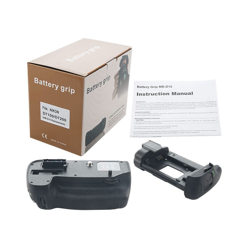 MB-D15 Vertical Battery Grip Multi-Power Battery Pack for Nikon D7200 D7100 Camera Replace MB-D15