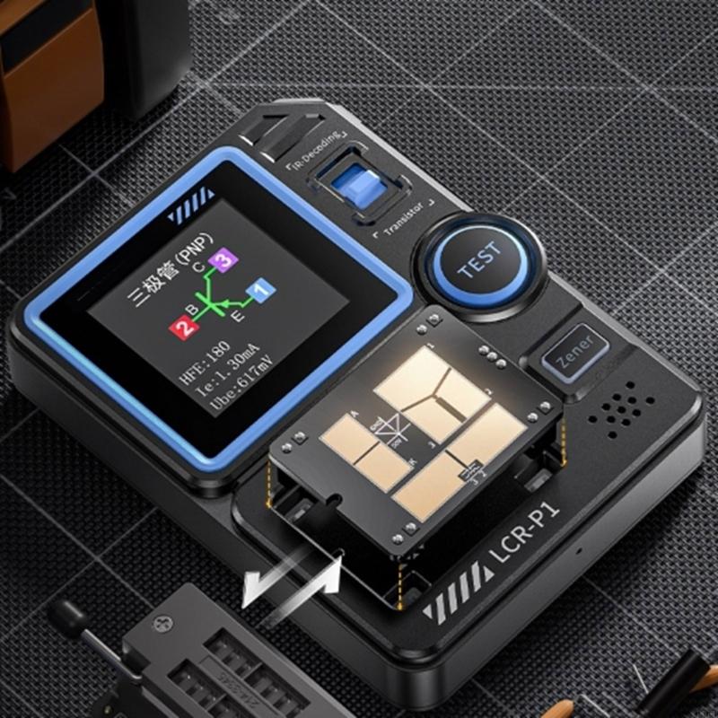 Multifunction Transistor Testing Device Precisions Transistor Tester for Accurate Parameters Auto Component Recognition