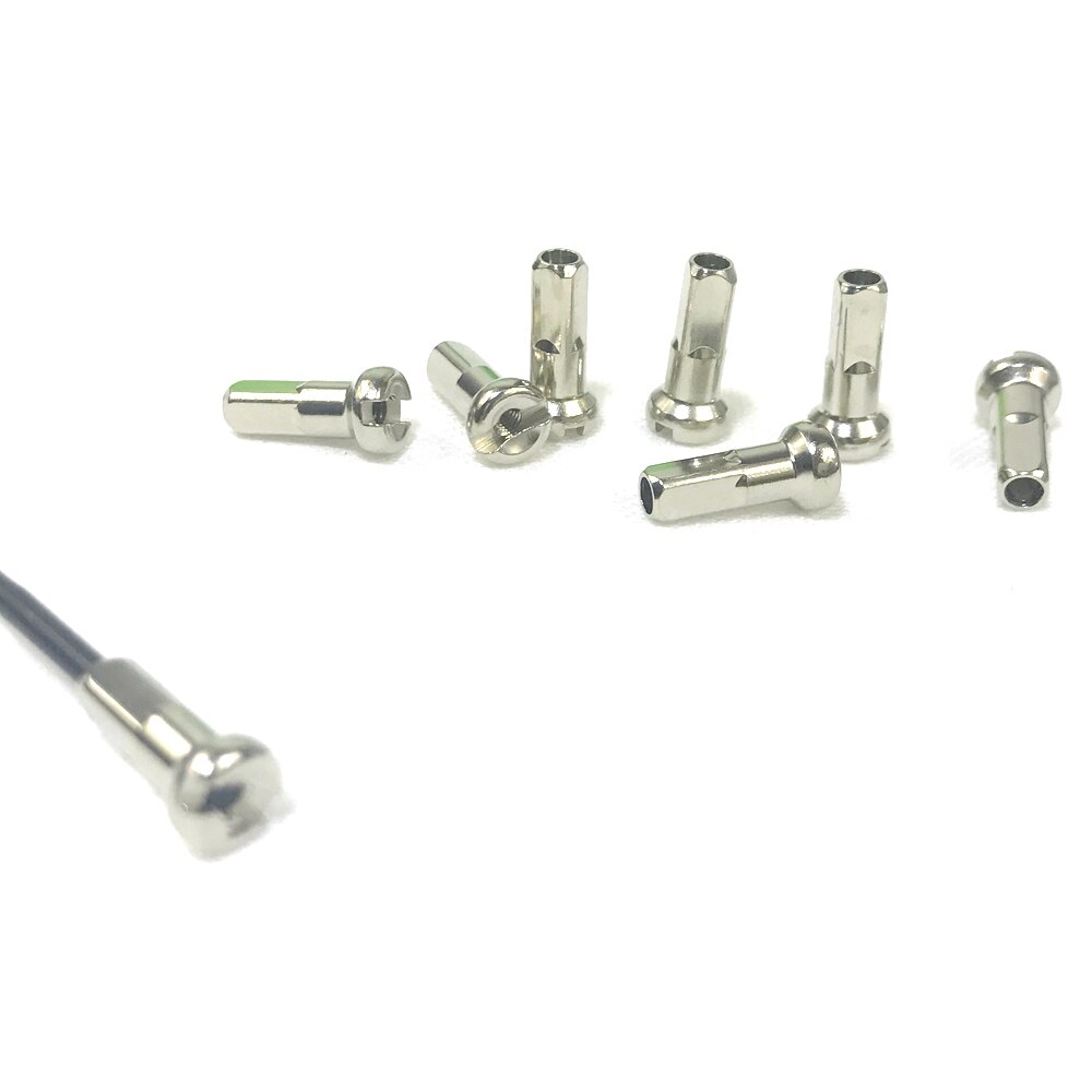 Søjle  pb14 messing nippel rundt hoved 14 gauge 2.0 længde 12mm 14mm 16mm sølv sort racercykel del gratis skib
