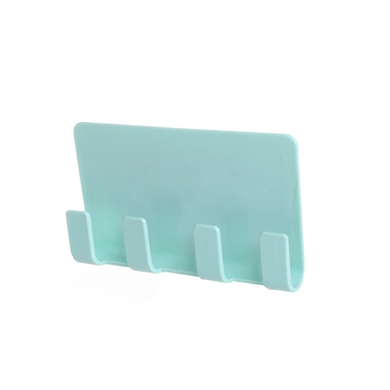 Phone Charging Holder Bracket Multifunction Wall Mount Stand Adhesive Durable Socket Rack Storage Support Hanger For Smartphone: Green