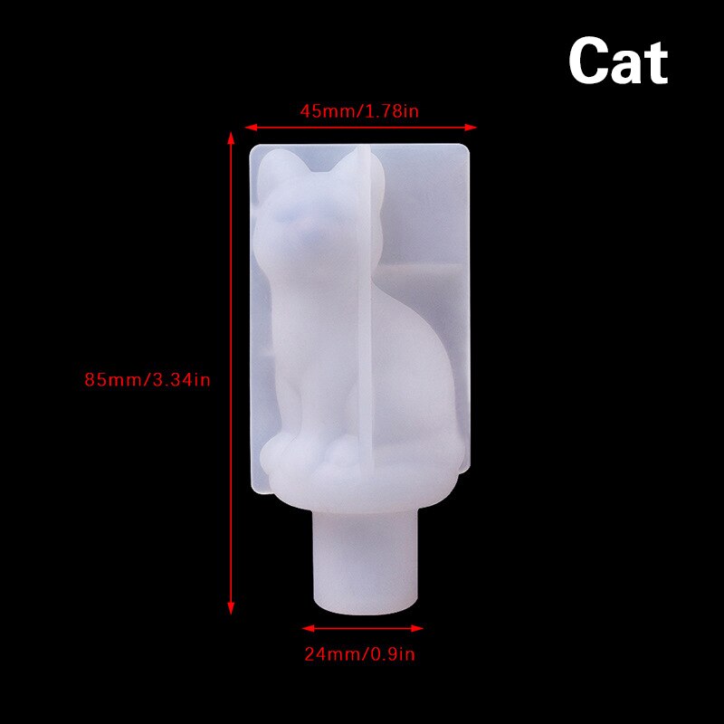 Molde de corcho de vino tinto, accesorio de silicona con forma de corona, garra de gato, conejo, tapón de botella, molde de resina epoxi de cristal para fabricación de joyas DIY: 03