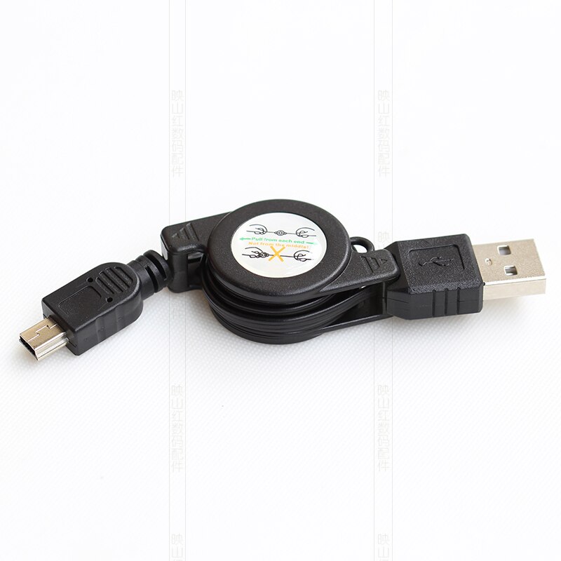 65cm Mini USB Retractable and Portable Data Sync Charging Cable