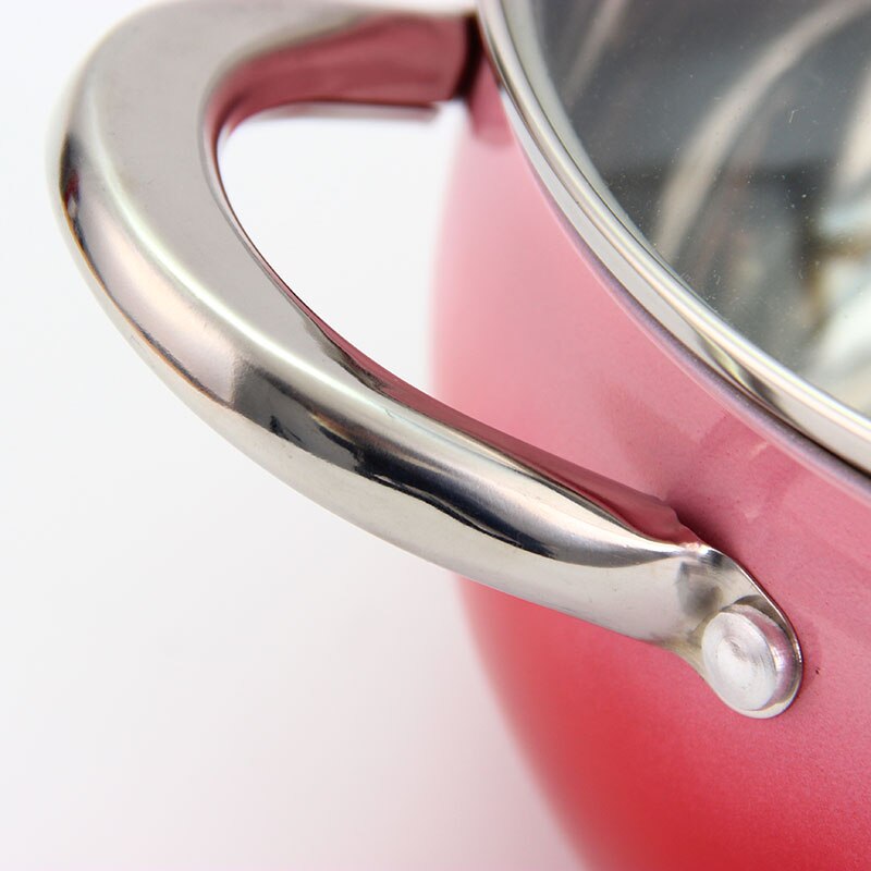 Casserole inox rouge émeraude dégradé couleur haute température Pot de peinture 2.9L