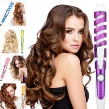 rizador de cabello magia tenacillas en espiral calefacción rápida varita rizadora pelo eléctrico Styler Pro Estilo herramienta