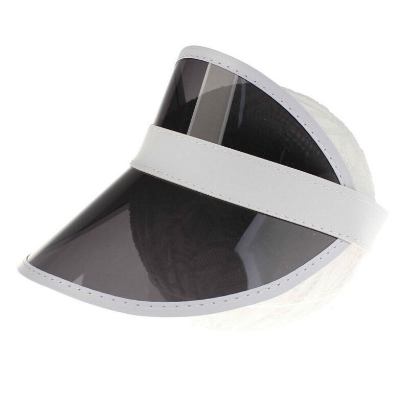 Visera de plástico para niños y niñas, gorra Anti-UV, protector solar transparente, gorra para el sol