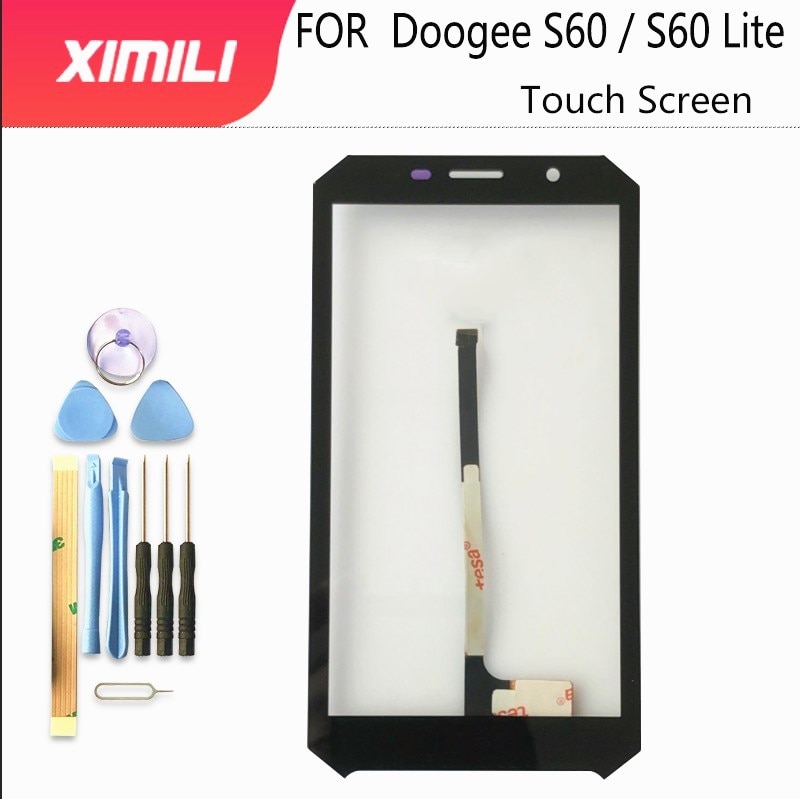 Doogee-pantalla táctil de cristal S60 Original probada de 5,2 pulgadas, Panel de cristal digitalizador, reemplazo táctil para Doogee S60 Lite