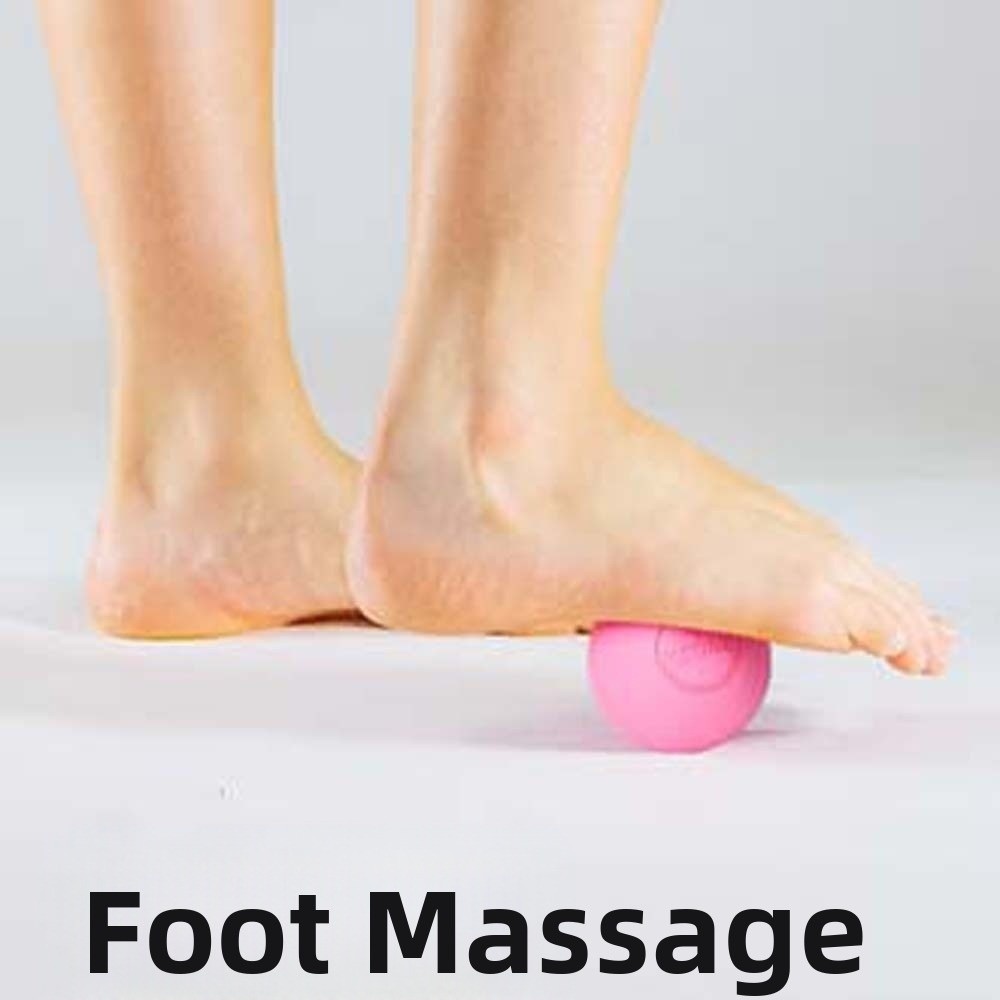 Silicone Fascia Massage Ball Portable Release Tool Plantar Exerciser Sphere Solid Color Muscle Relaxation Ball
