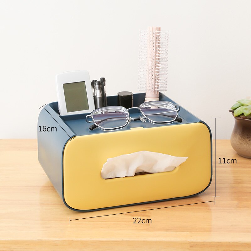 Desktop tissue box toilet box tissue roll papir tissue box vandtæt hjem badeværelse køkken hotel bil arrangør dekorationsværktøj: 01