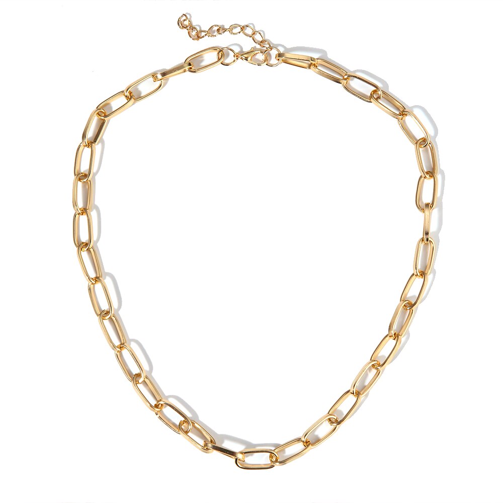 Punk choker slot ketting gelaagde ketting op de nek met slot punk sieraden vrouw sleutel hangslot hanger ketting voor vrouwen