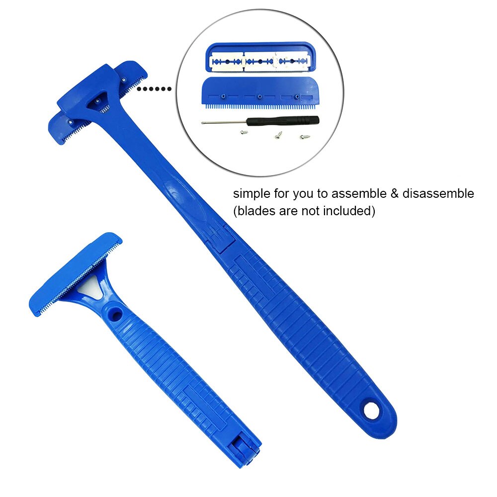 Back Shavers for Men Back Hair Remover Stretchable Back Razor Hair Trimmer Body Leg Razor Handle Tool Detachable Foldable