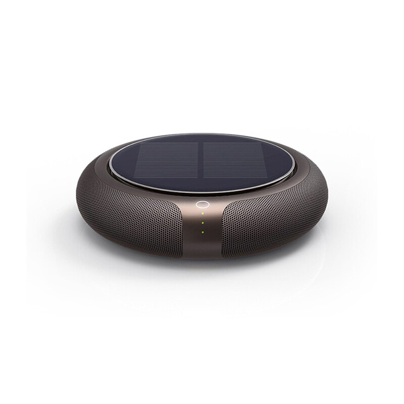 Onever Solar Car Air Purifier Anion Solar Power Filter Cleaner Purify No Noise 99% Antibacterial Rate Modes Dual Vehicle Home: Golden