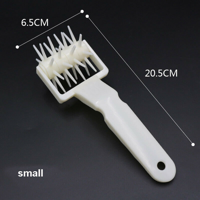 Pizza Pastry Roller Pin Baking Cookie Biscuit Dough Pie Holes Puncher Tool