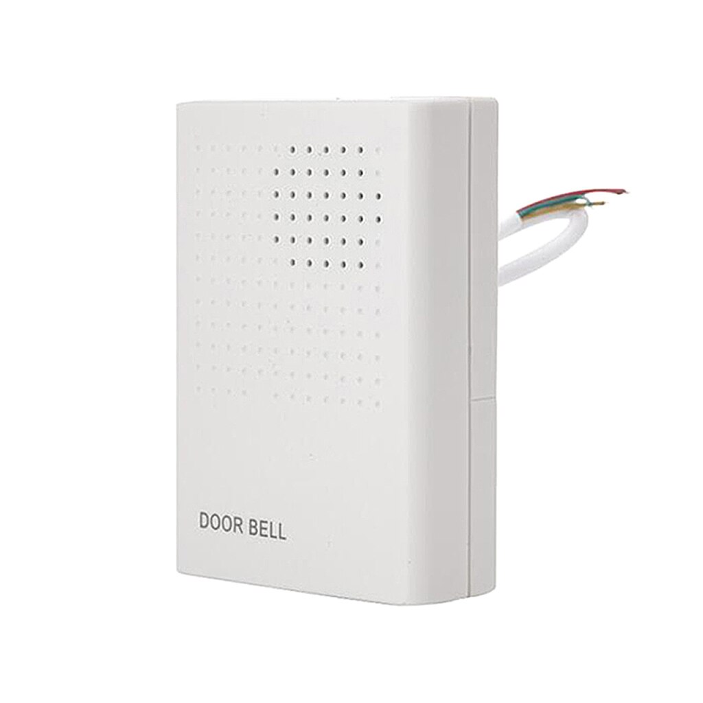 12V Wired Fire-resistant Flame-retardant Shell Doorbell Chime For Office Home Security Access Control System Wired Door Bell