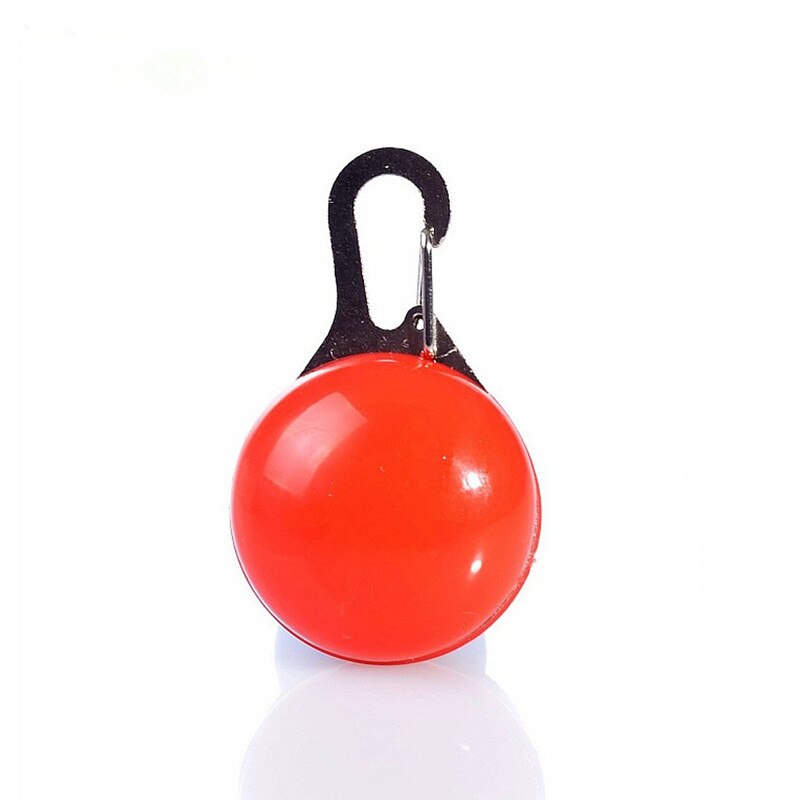 Collar LED para perro, colgante de luz nocturna para mascotas, colgante luminoso de seguridad, suministros para mascotas, accesorios para perros: Rojo