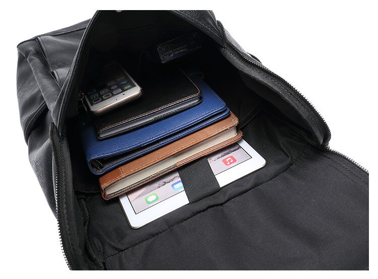 Mænd anti-tyveri laptop rygsække læder rygsæk stilfuld rejse taske mandlig computer skoletaske til drenge rugzak sac a dos homme