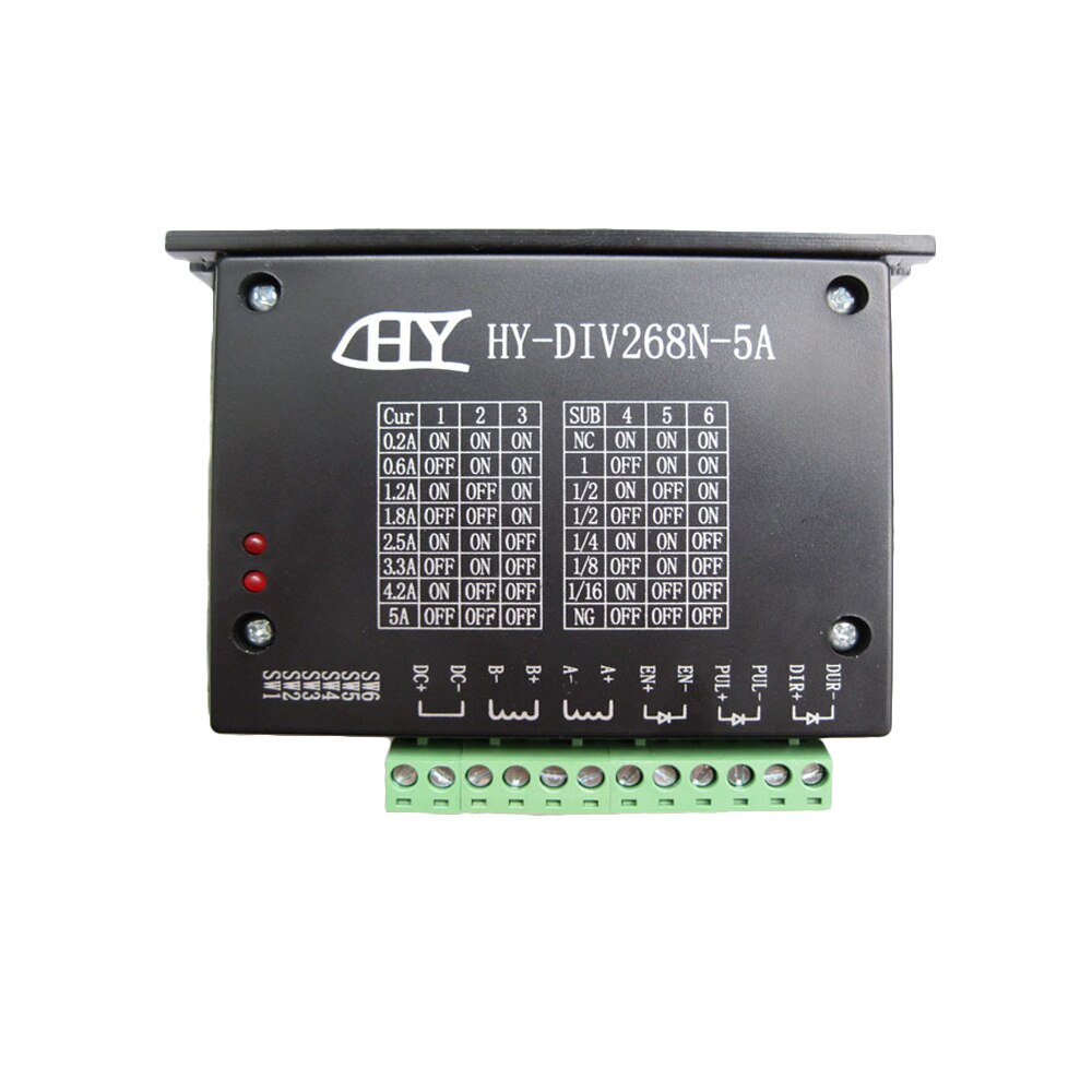 Cnc controller enkelt akse  tb6600 0.2-5a to faset hybrid stepmotor driver nema 17,23,  controller