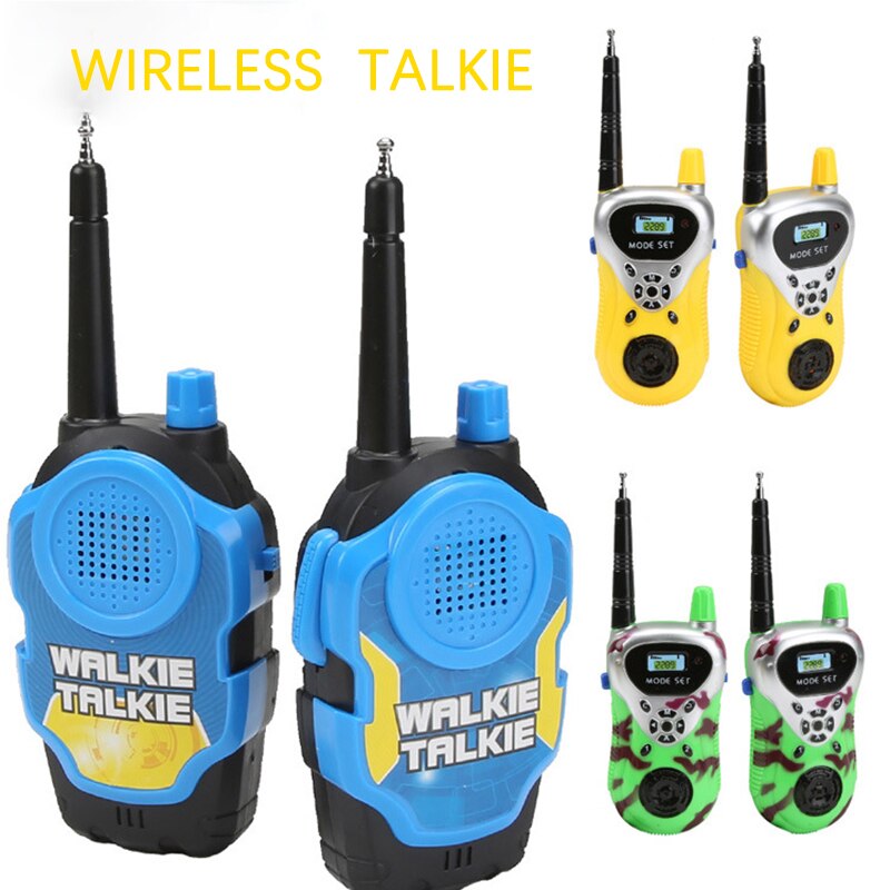 Kids Walkie Talkie Handheld Electric Strong Clear Range Two Way Radio Station Comunicador HF Transceiver Child Interactive Toy