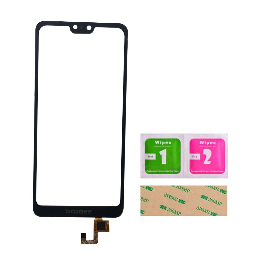 Écran tactile de 5.84 pouces pour Doogee N10, numériseur d'écran tactile pour Doogee Y7, capteur d'écran tactile, outils en verre avant, lingettes