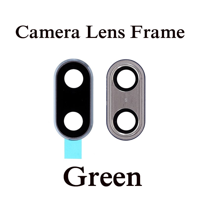 Para huawei honor 10 voltar câmera lente quadro módulo peças de reposição câmera frontal: Lens Frame Green