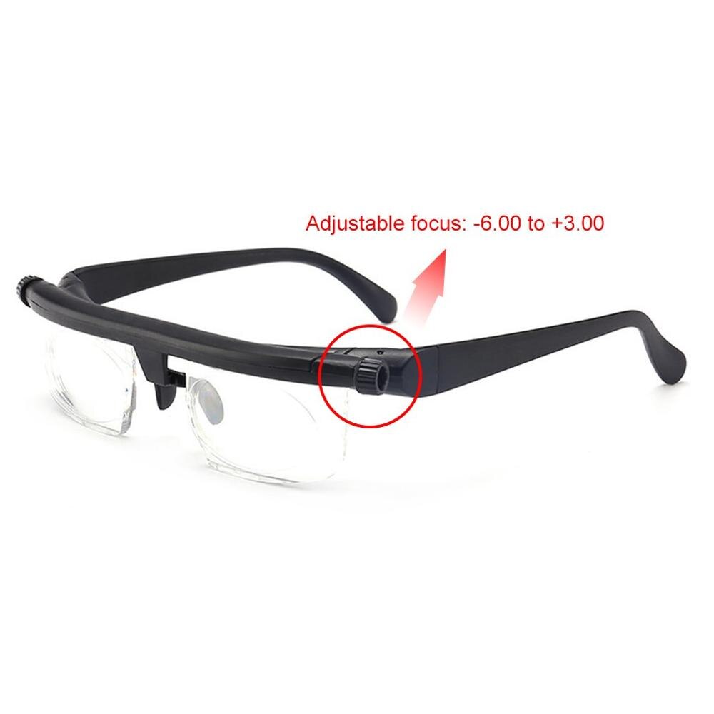 Adjustable Glasses Non-Prescription Lenses for Nearsighted Farsighted Driving Unisex Variable Focus Glasses