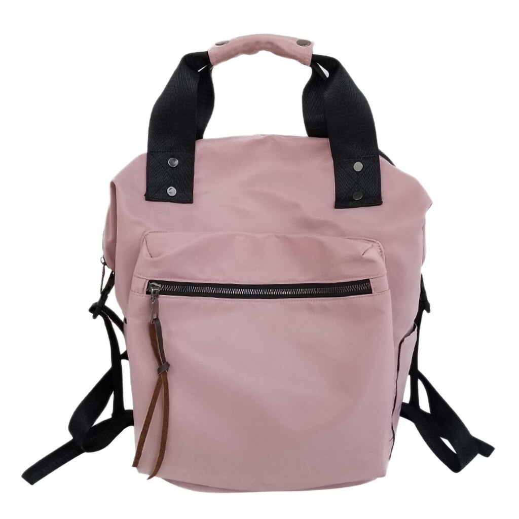 Aelicy Zachte Oxford Tassen Vrouwen Casual Solid Zipper Rugzak Studenten Korte Chic Schooltas Ontworpen Stijlvolle Schoudertassen: Pink