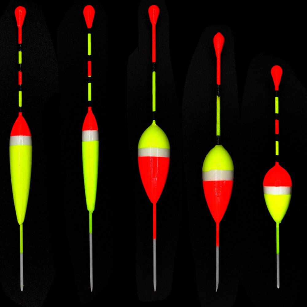 5pcs/lot Ice Fishing Float Foam drift Size 1g 2g 3g Bobber Set Buoy Boia Floats For Carp Fishing Tackle Accessories