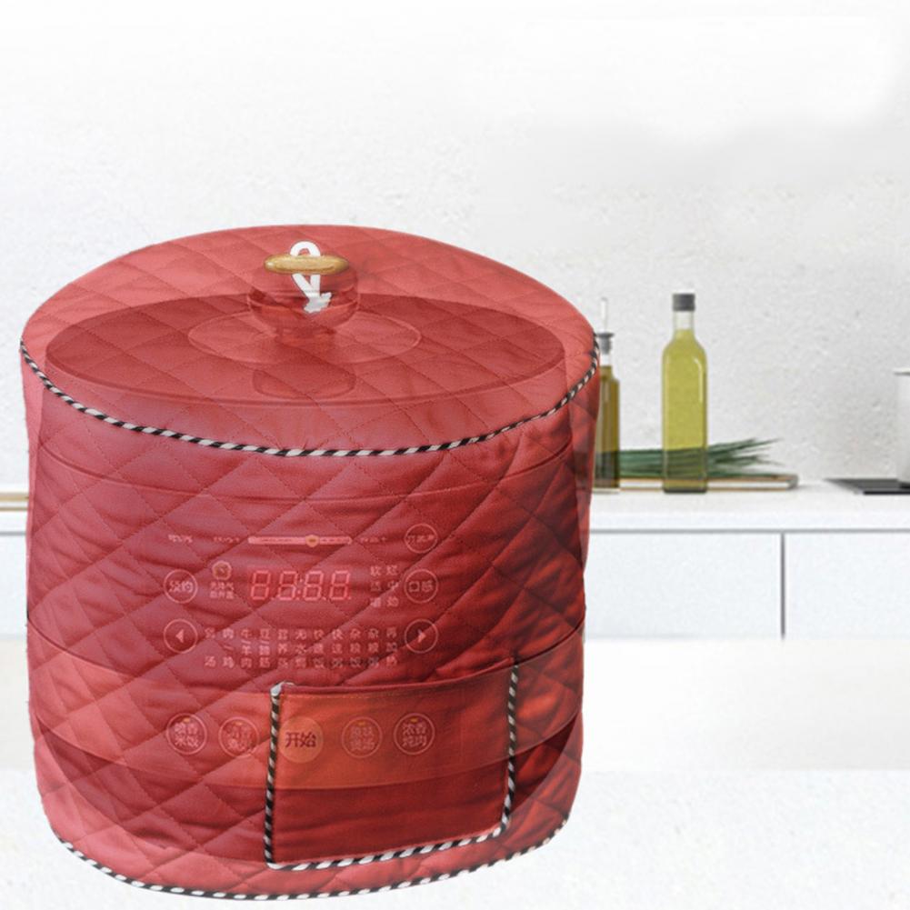 Decorative Cover Great Red Dustproof Rice Cooker Cover Well-fitted Reusable Dust Cover