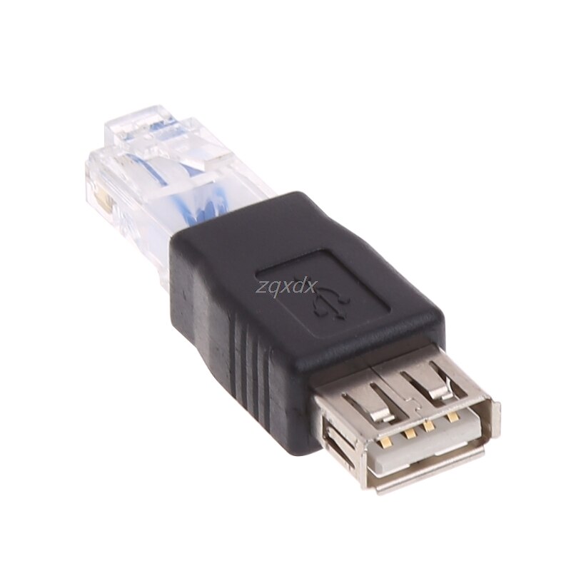 USB Type A Female To RJ45 Male Ethernet LAN Network Router Socket Plug Adapter Whosale&amp