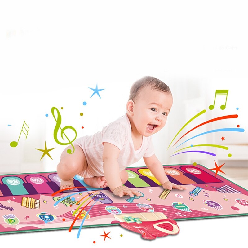 Klaviermatte für kinder, musikmatte für kleinkinder oder babys, musikalische weihnachts- und geburtstagsmatte für jungen und mädchen