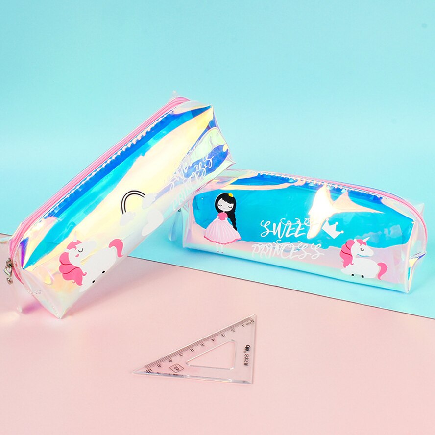 Pencil Cases Unicorn Estuche Escolar Kawaii School Supplies Transparent Trousse Scolaire Cute Pencil Box Piornik Pencil Case