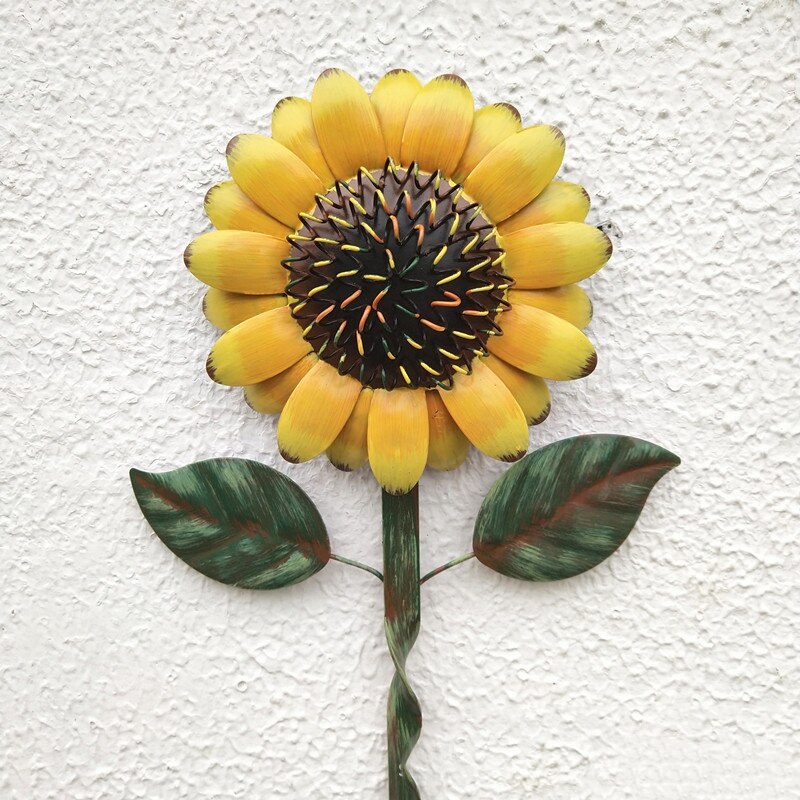 Tournesol clés tabliers cuisine cintres décor mural rustique métal mur crochet accessoires support maison mur décor A