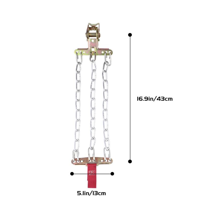 3 chaînes camion voiture roues pneu pneu neige chaînes hiver anti-dérapant roue chaîne camion voiture roues pneu pneu neige glace chaînes sécurité: 235-265