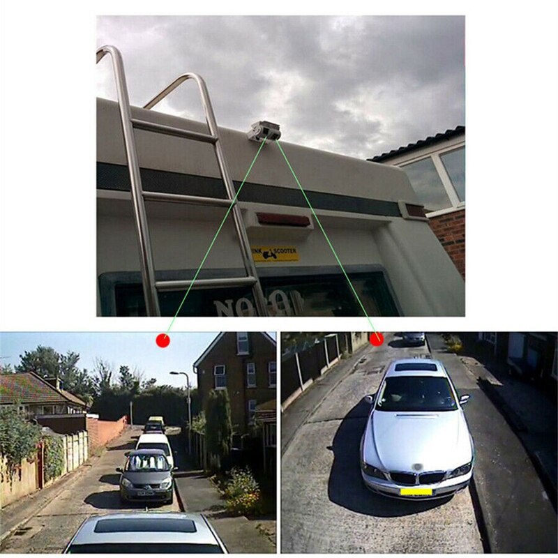 Rca Auto Dual Lens Achteruitrijcamera Rv Backup Camera Twin Verstelbare Hoek Lens Achteruitrijcamera Ccd Camera Voor Truck Bus