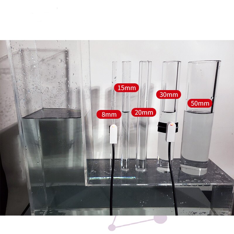 Non-contact liquid level gauge sensor externally attached pipeline water level sensor liquid level detection switch 5-25V