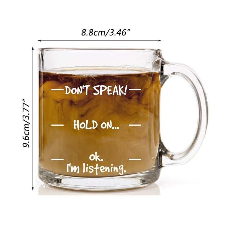 Don't Speak! Funny Coffee Mug - Cool Novelty Birthday for Men, Women, Husb