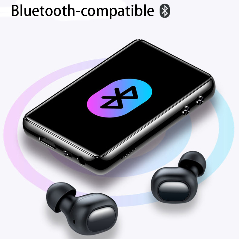 Lecteur Mp3 Mp4 Mp5 tactile, Bluetooth, 2.4 pouces, Compatible avec musique haute fidélité, vidéo, Radio FM, enregistrement, prend en charge une carte TF de 128 go