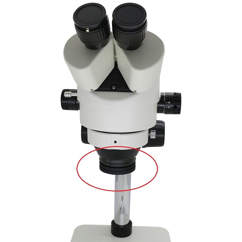 1X soczewka optyczna obiektywu pomocniczego robić mikroskopów stereoskopowych lub stereoskopowych Trinocular ochrona gwintu montażowego obiektywu barlowa 48 mm