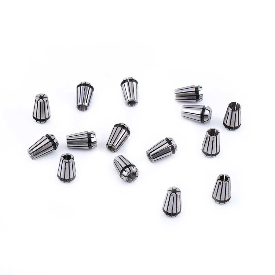 15pcs ER11 Spring Collet Set Workholding Engraving Collets for CNC Engraving Machine & Milling Lathe Tools