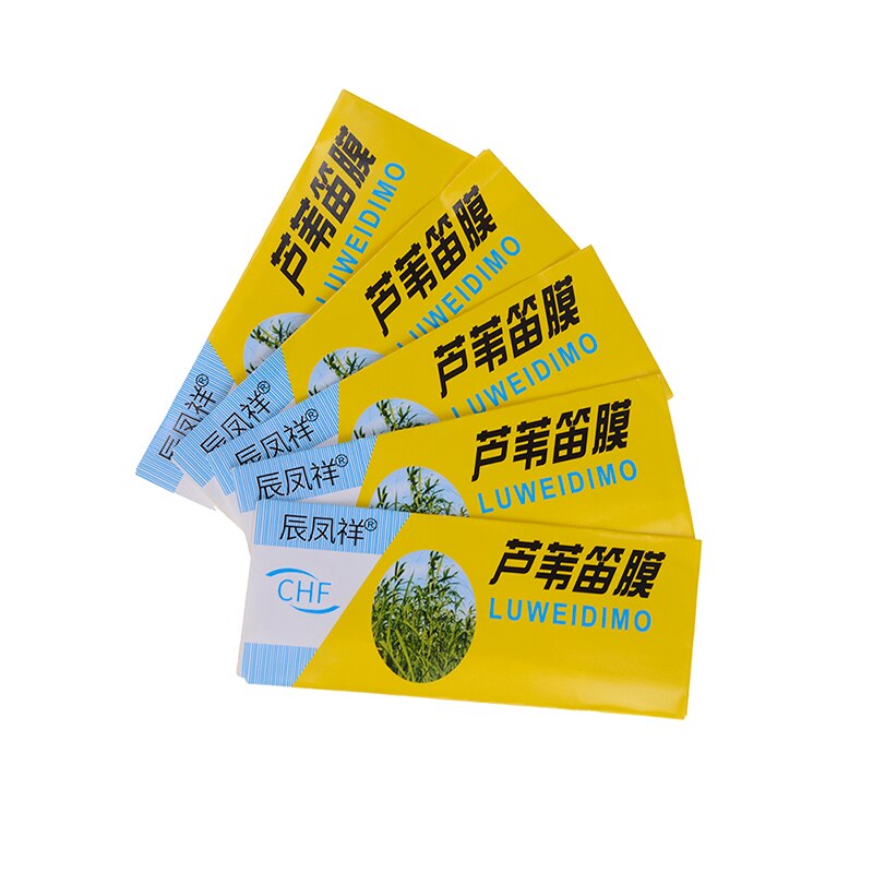 Flauta de bambú Natural especial, Flauta diafragma Dizi china y membrana de Metal, 1 unidad/5 uds.