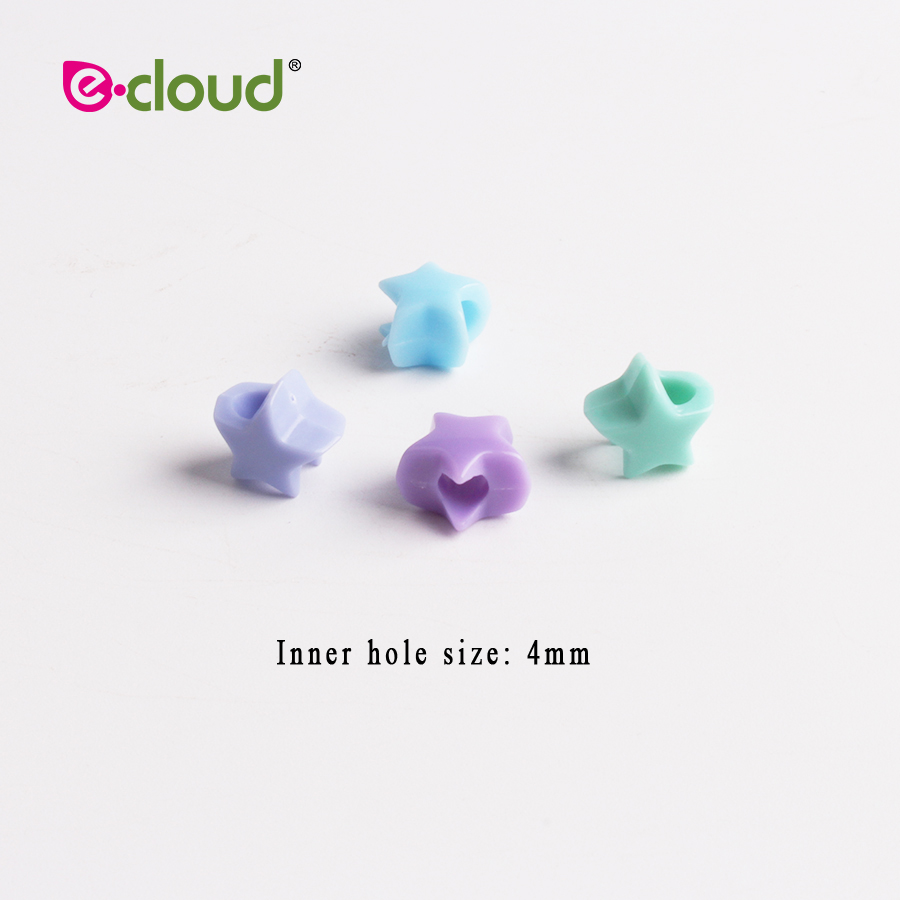 50 Stks/zak Acryl Star Kralen 8 Mm Diverse Candy Kleur Mix Plastic Pastel Kralen Armband Kawaii Regenboog Ketting Sieraden Maken