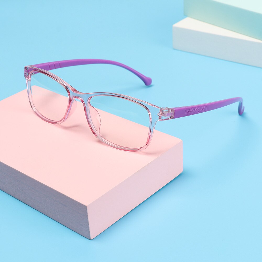 1Pc Anti-Blauw Kids Bril Jongens Meisjes Draagbare Ultra Licht Frame Computer Oogbescherming Brillen Vision Care Bril
