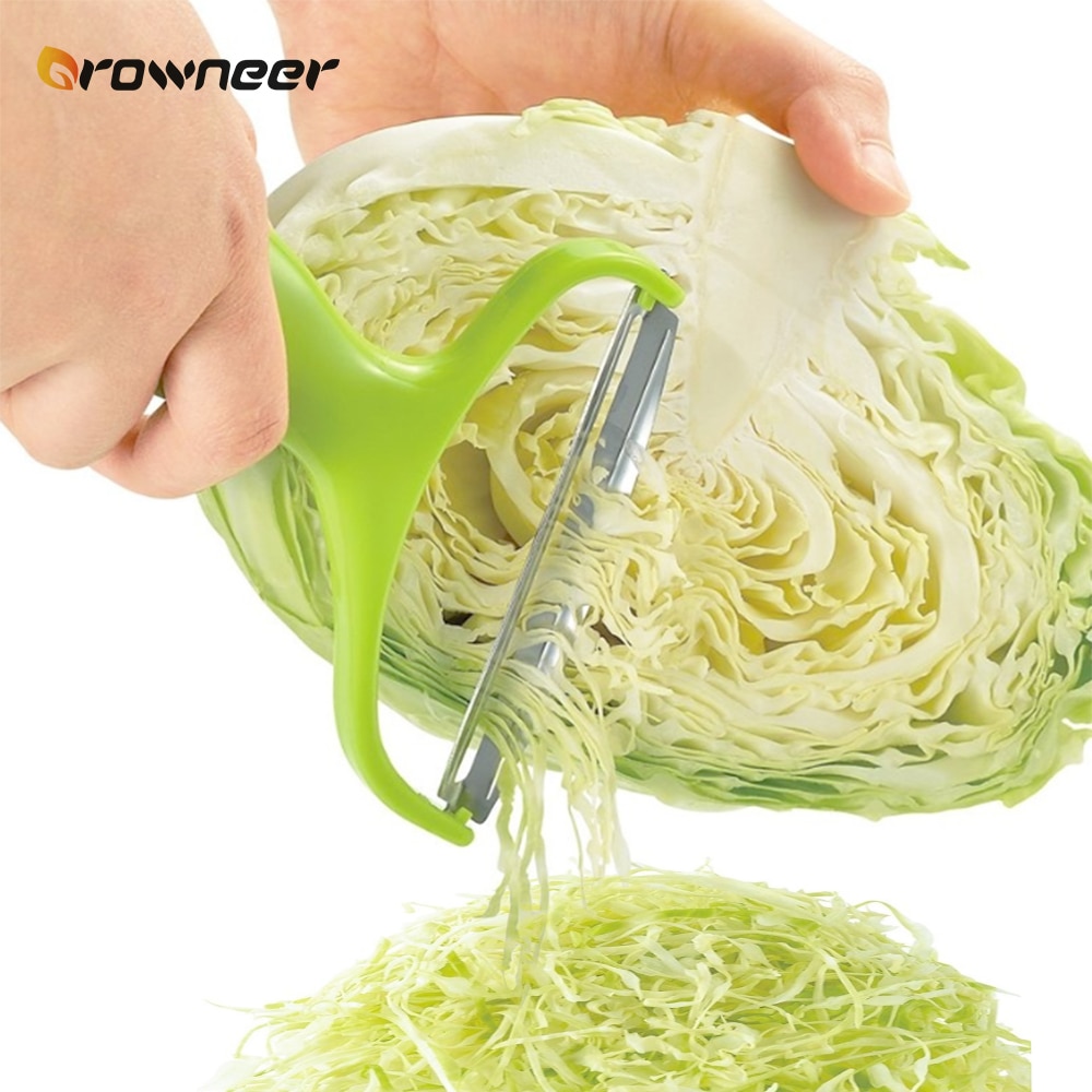 Vegetable Peeler Plastic Stainless Steel Cabbage Graters Green Salad Machine Fruits Potato Slicer Zesters Durable Kitchen Tools