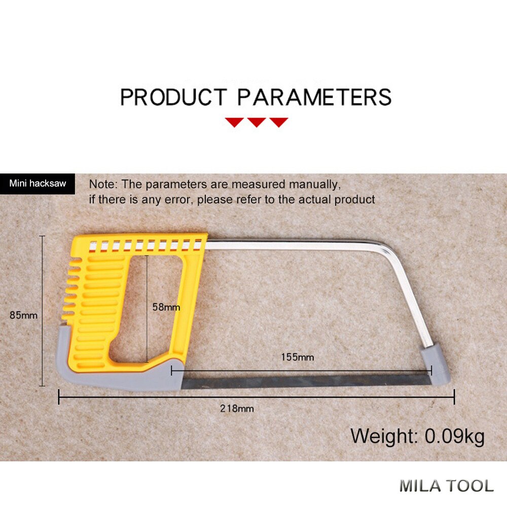 Multifunctional Mini Hacksaw Detachable Small Saw Woodworking Universal Hand Saw DIY for Wood Glass Ceramic Tile Metal Saw