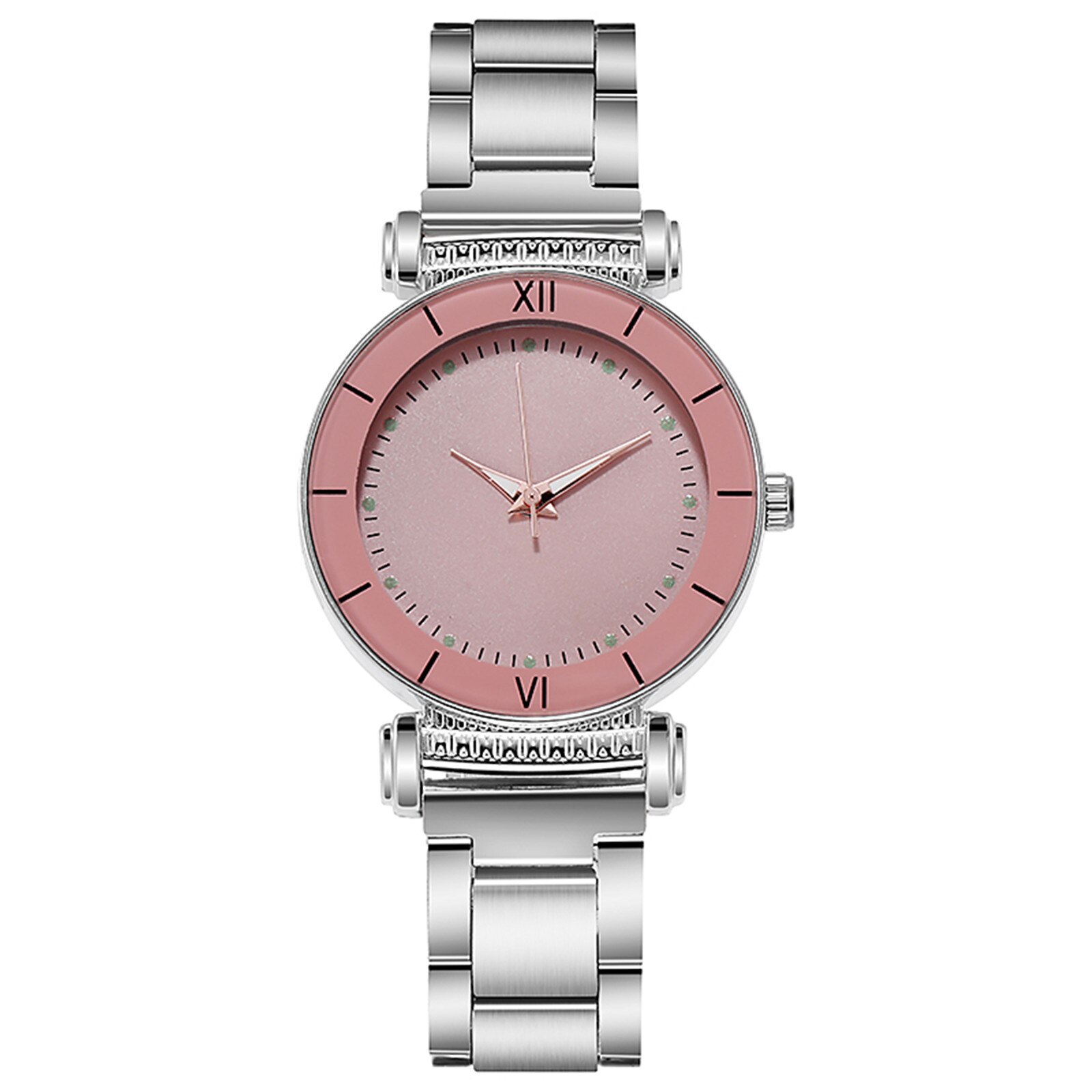 Reloj de gama alta para mujer, relojes de lujo con decoración de vestidos, reloj de cuarzo con esfera de acero inoxidable, reloj informal, reloj femenino #25