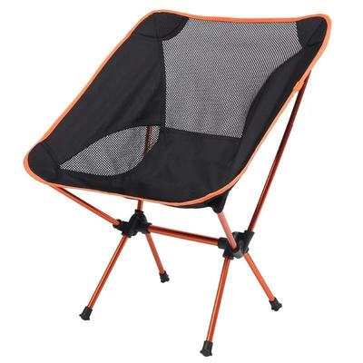 Sammenklappelig campingstol fiskeri bbq vandring ultra lys stol udendørs værktøjer stærk høj belastning 150kg strand picnic sæde foldestol: Orange