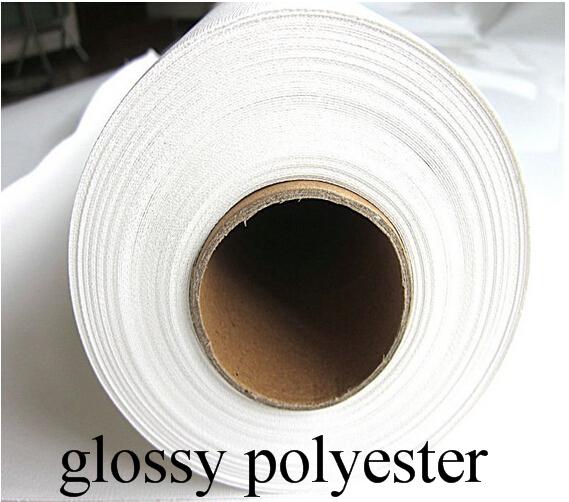 260gsm SOLVENT glanzende polyester doek roll 24 "* 30 m